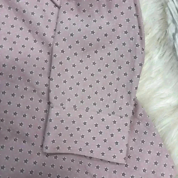Banana republic Non-iron standard fit light pink flower button down shirt sz med - Picture 6 of 9